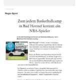 Zu jedem Basketballcamp in Bad Honnef kommt ein NBA-Spieler