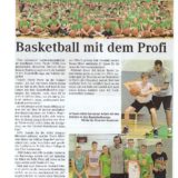 Basketball mit dem Profi